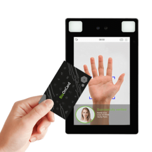 Bio On Card 2 Lecteur Proface de zkteco conforme CNIL avec le gabarit biométrique dans la carte